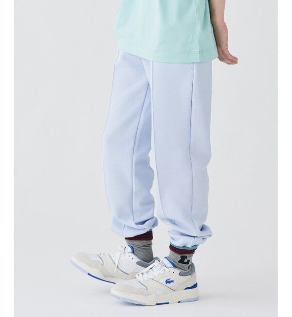 LACOSTE「オーガニックコットン ダブルフェイス鹿の子 ルーズフィットトラックパンツ / スウェットパンツ」|その他|ライトブルー