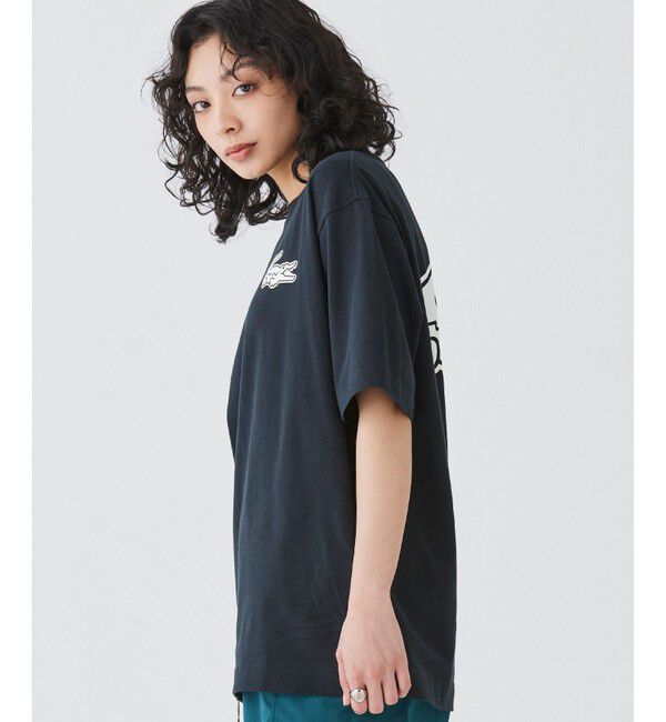 LACOSTE「【オンライン限定】LACOSTE オーバーサイズ バック プリント Tシャツ」|Tシャツ・カットソー|