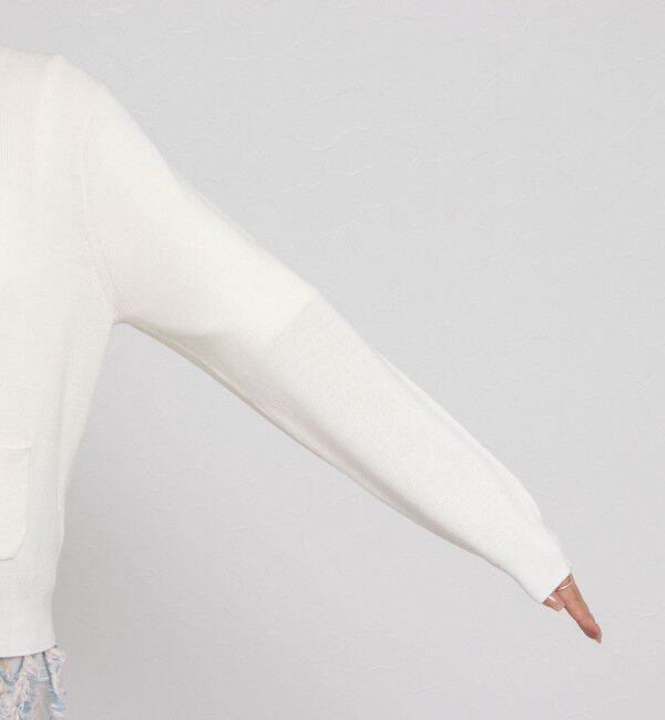 NOLLEY'S「《手洗い可能》ESPOIR 16G片畦クルーネックカーディガン」|カーディガン|