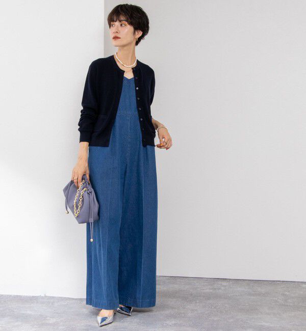 NOLLEY'S「《手洗い可能》ESPOIR 16G片畦クルーネックカーディガン」|カーディガン|