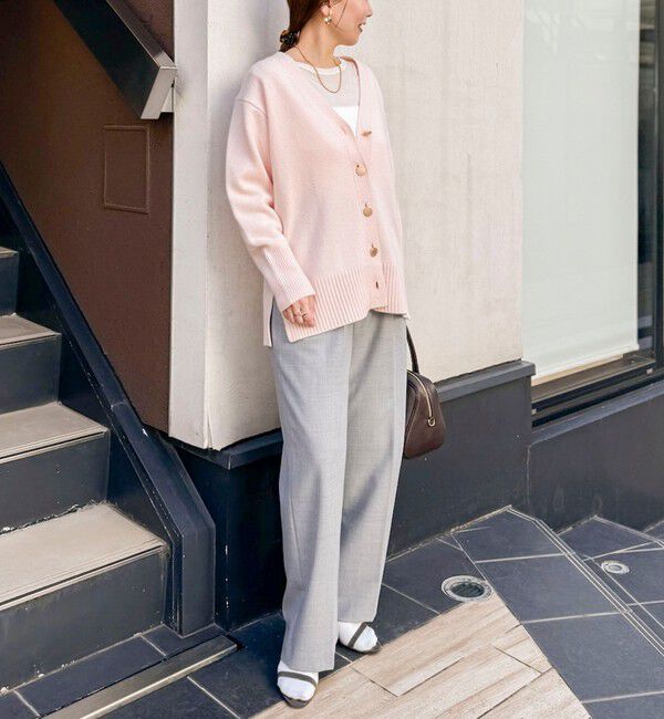 NOLLEY'S sophi「《セットアップ対応》ウール混ウォッシャブルワイドパンツ」|その他|