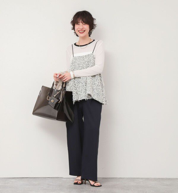 NOLLEY'S sophi「【追加】《オールシーズン対応》ウォッシャブルダブルクロスサテンイージーワイドパンツ」|その他|