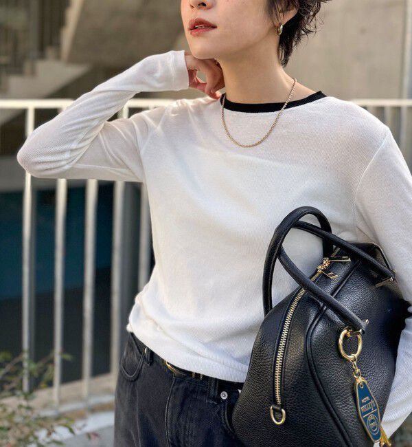 NOLLEY'S sophi「シアー配色トリミングロンT」|Tシャツ・カットソー|