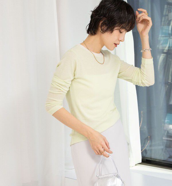 NOLLEY'S sophi「シアー配色トリミングロンT」|Tシャツ・カットソー|