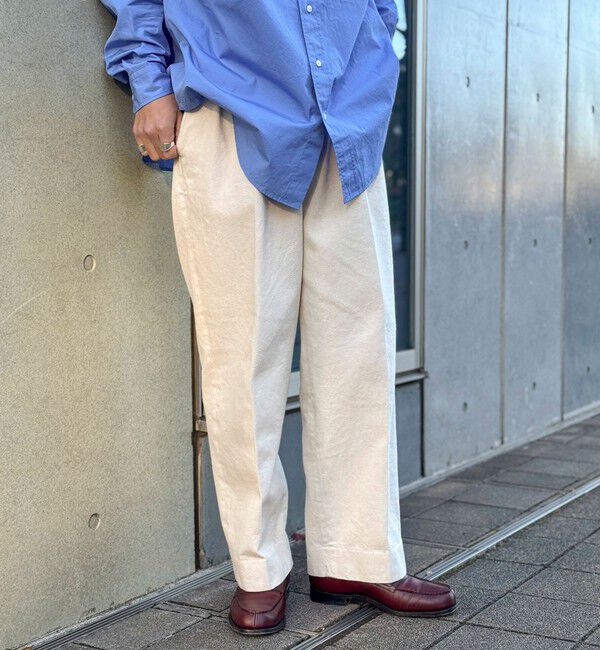 WORK ABOUT「NSOK デニム2タックワイドパンツ 25SS」|デニム|