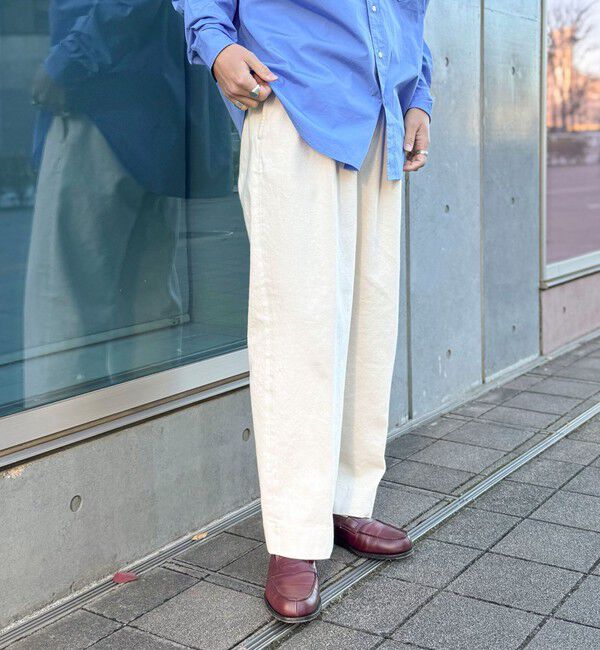 WORK ABOUT「NSOK デニム2タックワイドパンツ 25SS」|デニム|