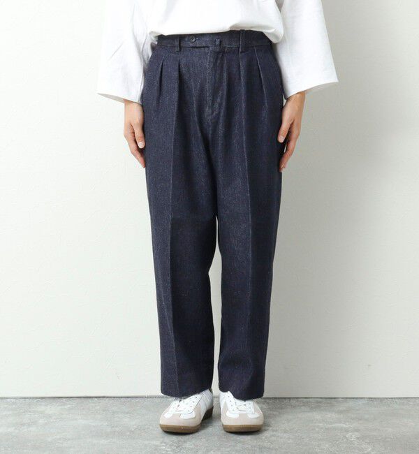 WORK ABOUT「NSOK デニム2タックワイドパンツ 25SS」|デニム|