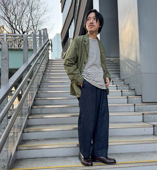 WORK ABOUT「NSOK デニム2タックワイドパンツ 25SS」|デニム|