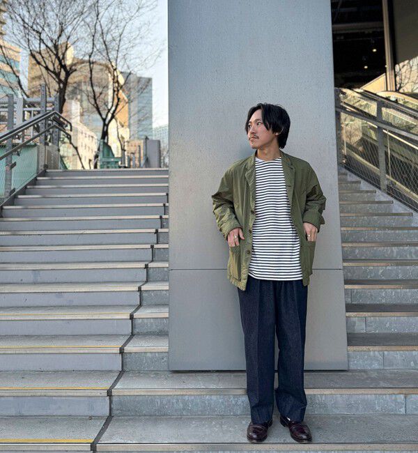 WORK ABOUT「NSOK デニム2タックワイドパンツ 25SS」|デニム|