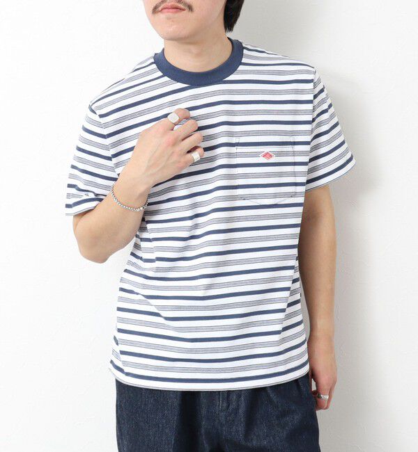 NOLLEY'S goodman「【DANTON/ダントン】C0198TCB STRIPE POCKET T-SHIRT」|Tシャツ・カットソー|