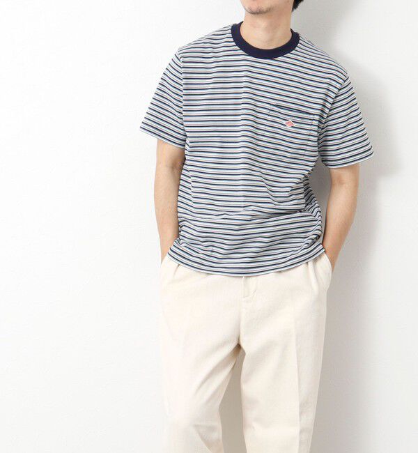 NOLLEY'S goodman「【DANTON/ダントン】C0198TCB STRIPE POCKET T-SHIRT」|Tシャツ・カットソー|
