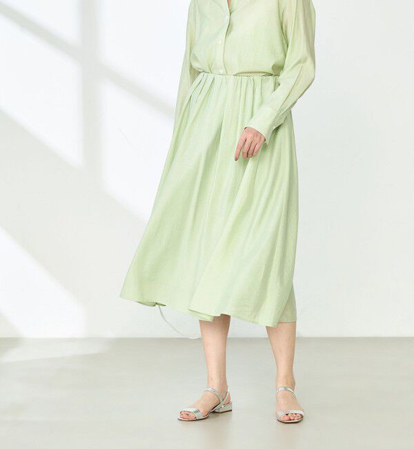 NOLLEY'S sophi「《セットアップ対応》ウォッシャブルシアーローンインゴムギャザースカート」|スカート|