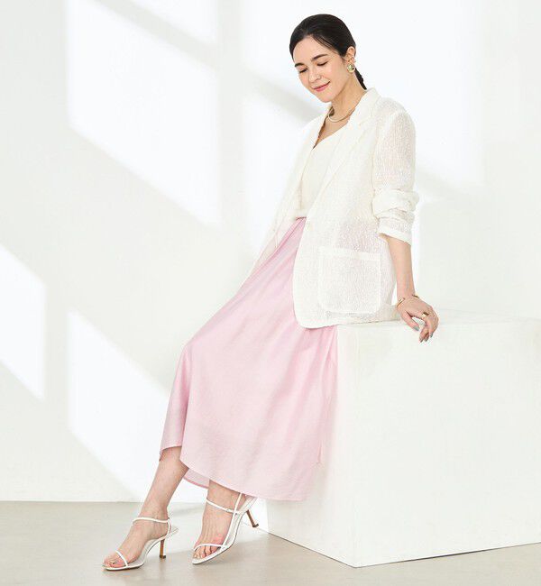 NOLLEY'S sophi「《セットアップ対応》ウォッシャブルシアーローンインゴムギャザースカート」|スカート|