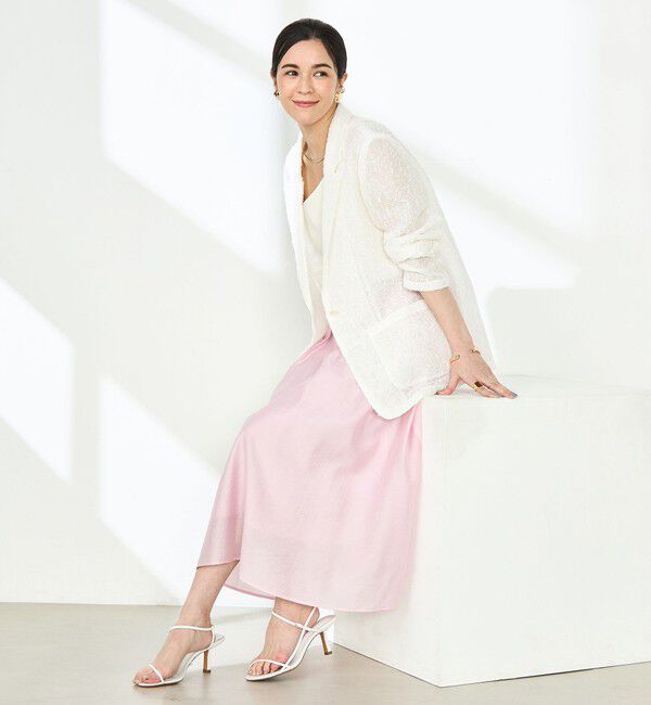 NOLLEY'S sophi「《セットアップ対応》ウォッシャブルシアーローンインゴムギャザースカート」|スカート|