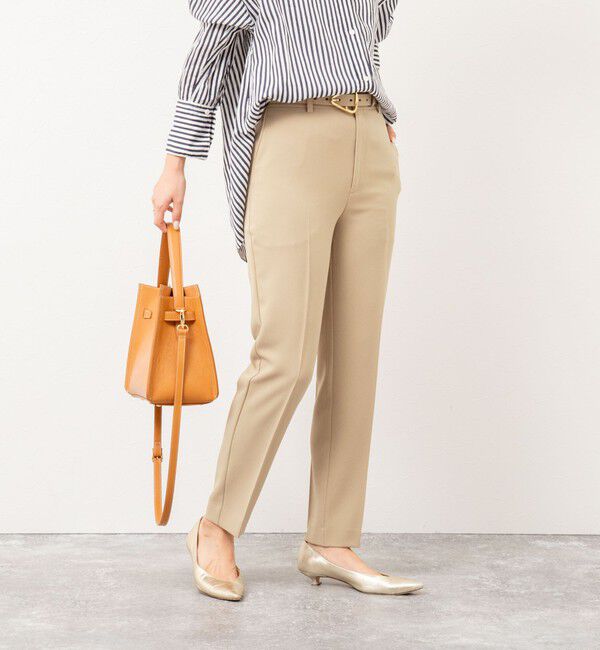 NOLLEY'S sophi「《セットアップ対応》ウォッシャブルツイルテーパードパンツ」|その他|キャメル