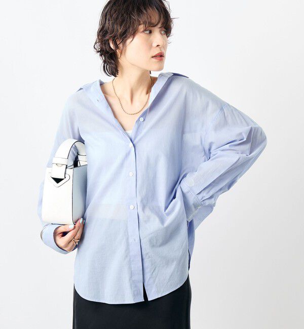 NOLLEY'S「◇【WEB限定】MY STANDARD シアーシャツ」|シャツ・ブラウス|