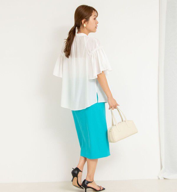 NOLLEY'S sophi「シアーフレアスリーブブラウス」|シャツ・ブラウス|
