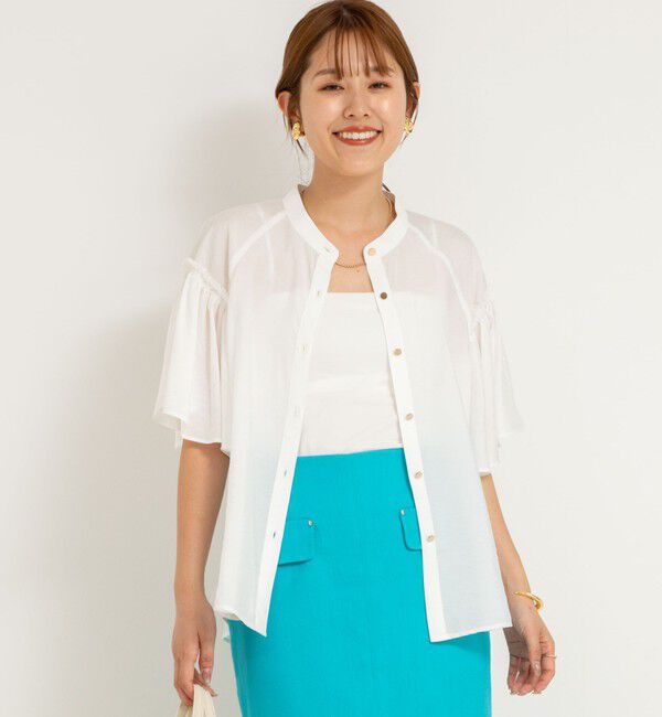 NOLLEY'S sophi「シアーフレアスリーブブラウス」|シャツ・ブラウス|