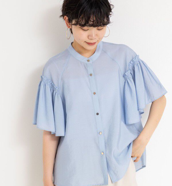 NOLLEY'S sophi「シアーフレアスリーブブラウス」|シャツ・ブラウス|
