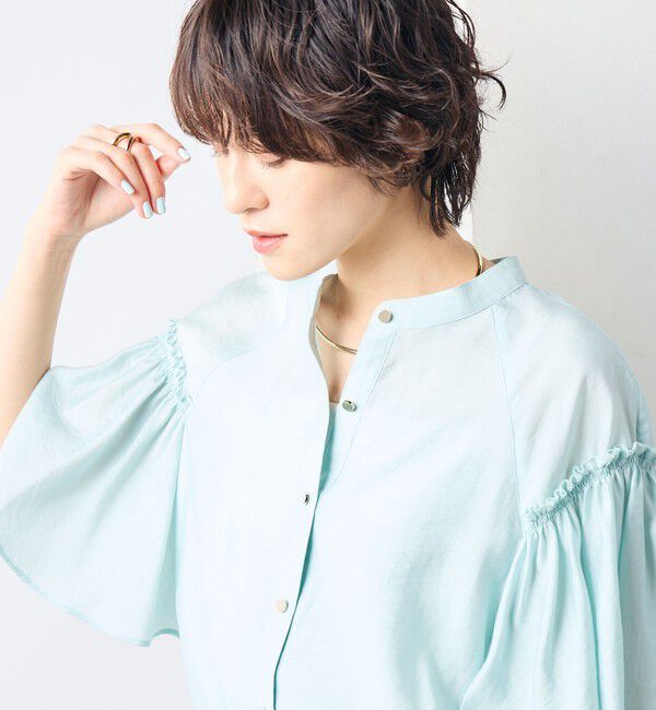 NOLLEY'S sophi「シアーフレアスリーブブラウス」|シャツ・ブラウス|