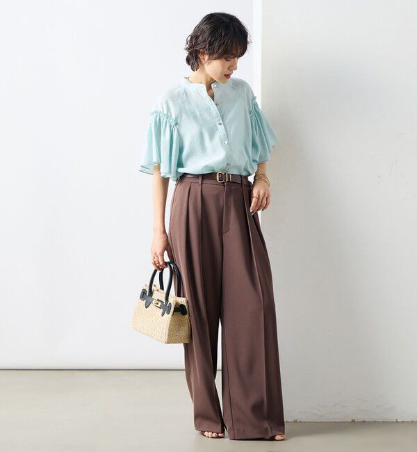 NOLLEY'S sophi「シアーフレアスリーブブラウス」|シャツ・ブラウス|