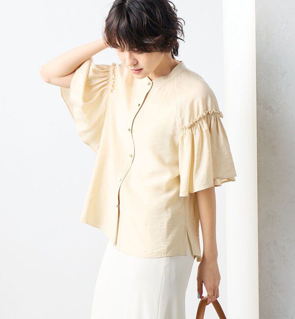 NOLLEY'S sophi「シアーフレアスリーブブラウス」|シャツ・ブラウス|
