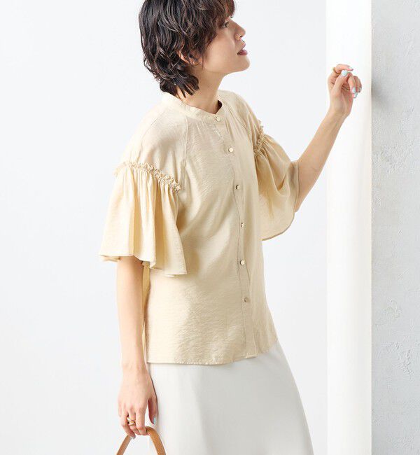 NOLLEY'S sophi「シアーフレアスリーブブラウス」|シャツ・ブラウス|