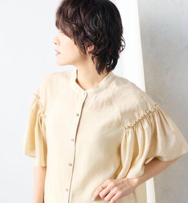 NOLLEY'S sophi「シアーフレアスリーブブラウス」|シャツ・ブラウス|