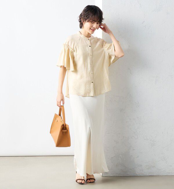 NOLLEY'S sophi「シアーフレアスリーブブラウス」|シャツ・ブラウス|