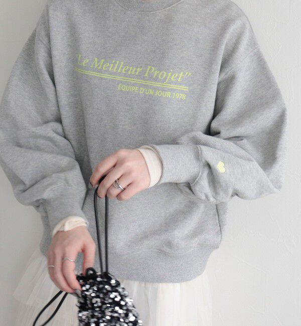 fredy emue「ハート刺繍ボリューム裏毛プルオーバー」|スウェット・ジャージ|