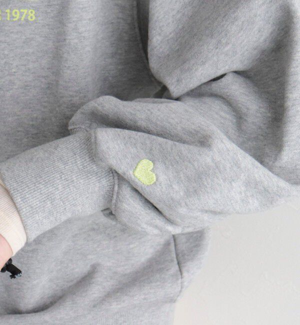 fredy emue「ハート刺繍ボリューム裏毛プルオーバー」|スウェット・ジャージ|