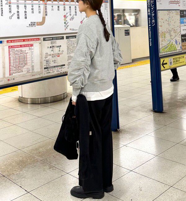 fredy emue「ハート刺繍ボリューム裏毛プルオーバー」|スウェット・ジャージ|