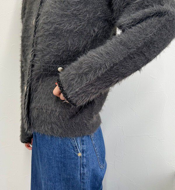 fredy emue「シャギーポケ付きジャケットカーディガン」|カーディガン|