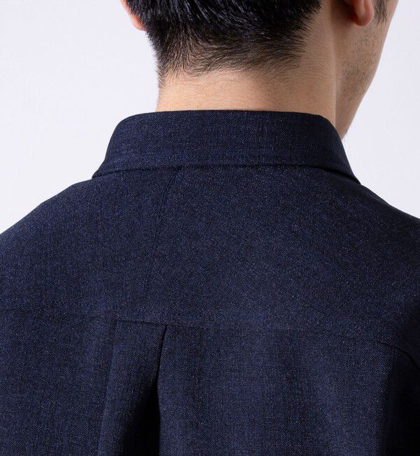 GLOSTER「【GLOSTER/グロスター】リネンライクキャンバス チビ衿ボタンダウンシャツ」|シャツ・ブラウス|