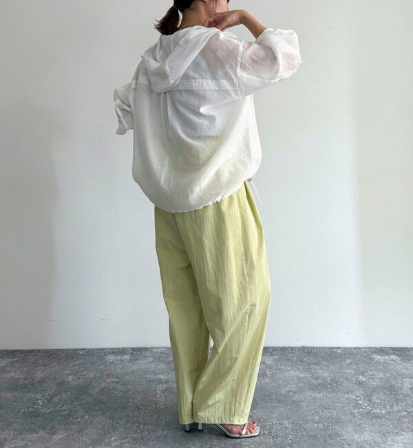 fredy emue「ナイロンギャザータックパンツ」|チノ|