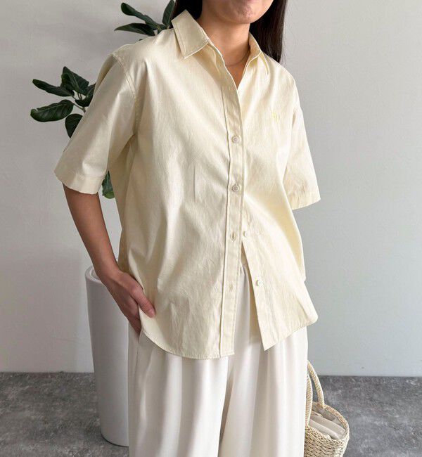 fredy emue「FR刺繍半袖シャツ」|シャツ・ブラウス|