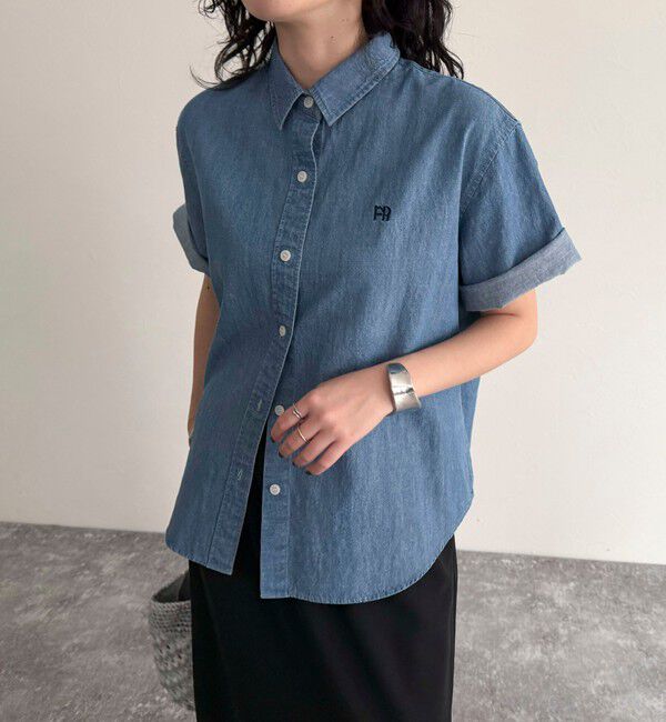 fredy emue「FR刺繍半袖シャツ」|シャツ・ブラウス|