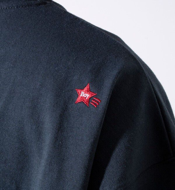 GLOSTER「【GLOSTER/グロスター】BOY BACK FANCY 裏地配色 ショートスリーブTシャツ」|Tシャツ・カットソー|