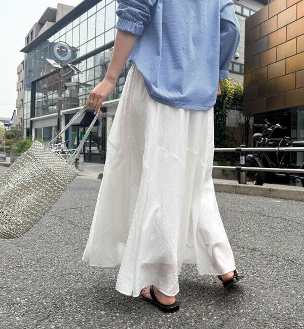 fredy emue「ニュアンスギャザーフレアースカート」|フレア|