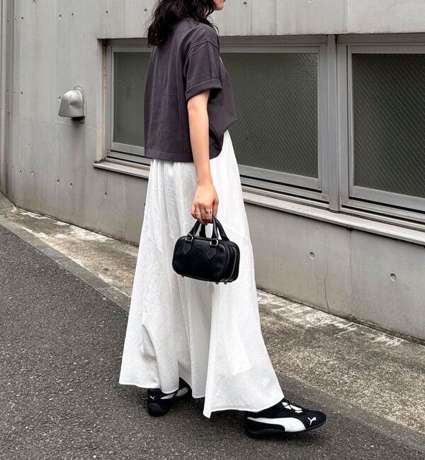 fredy emue「ニュアンスギャザーフレアースカート」|フレア|