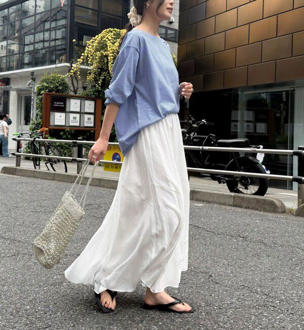 fredy emue「ニュアンスギャザーフレアースカート」|フレア|