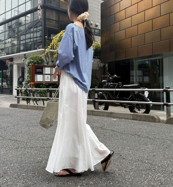 fredy emue「ニュアンスギャザーフレアースカート」|フレア|