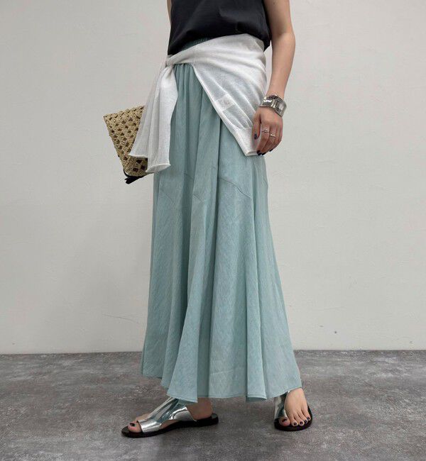 fredy emue「ニュアンスギャザーフレアースカート」|フレア|