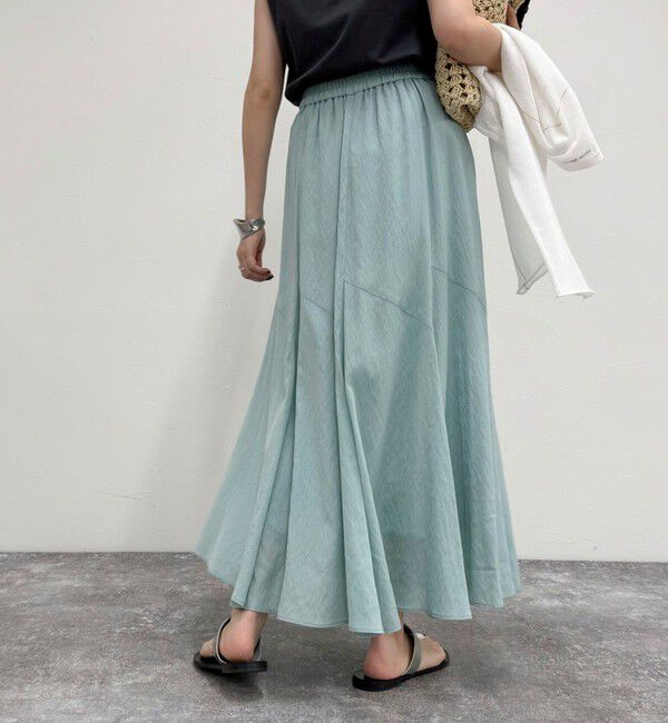 fredy emue「ニュアンスギャザーフレアースカート」|フレア|