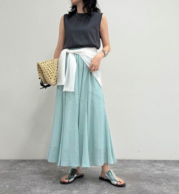 fredy emue「ニュアンスギャザーフレアースカート」|フレア|
