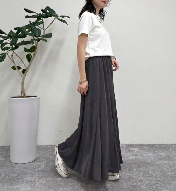 fredy emue「ニュアンスギャザーフレアースカート」|フレア|