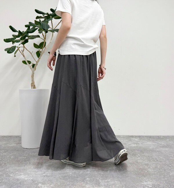 fredy emue「ニュアンスギャザーフレアースカート」|フレア|