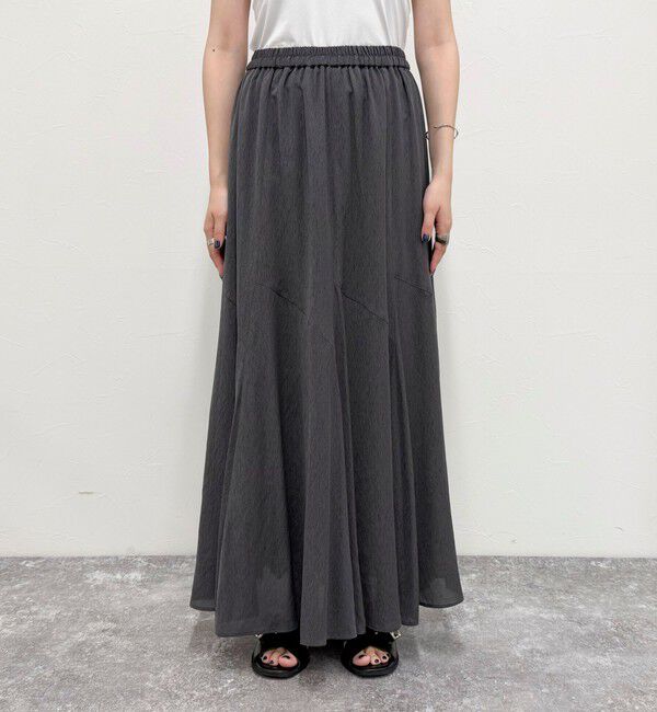 fredy emue「ニュアンスギャザーフレアースカート」|フレア|