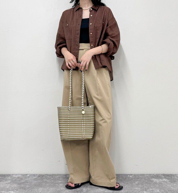 fredy emue「【Letra/レトラ】メルカドボックスロングハンドルバッグ」|かごバッグ|