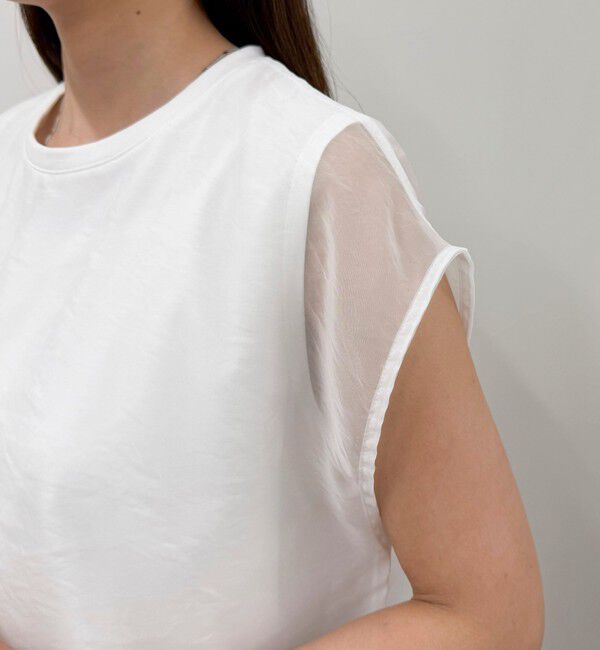 fredy emue「シアーオーガンジーレイヤードノースリーブブラウス」|シャツ・ブラウス|